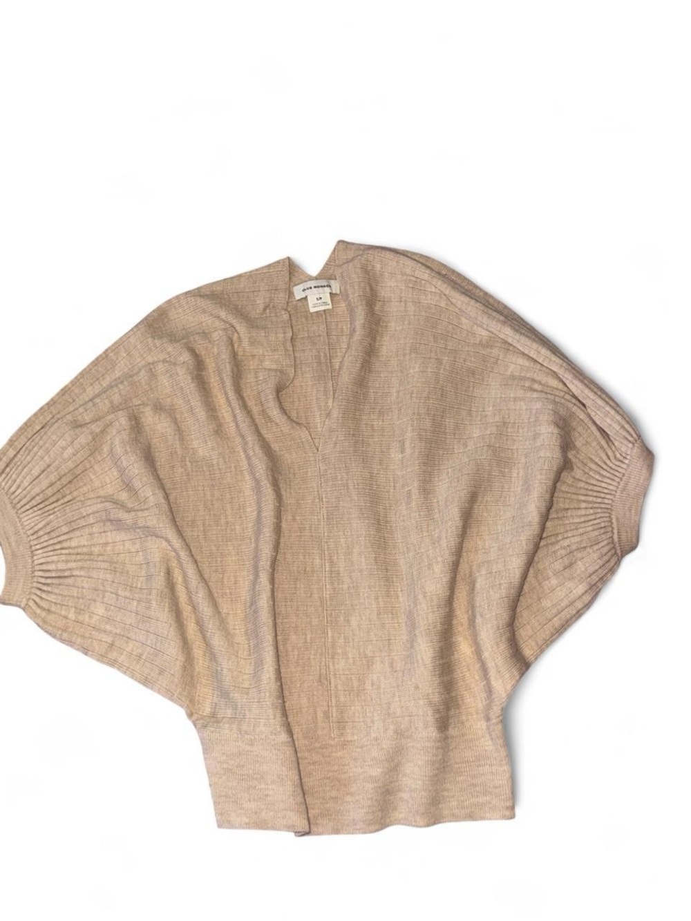 Club Monaco Taupe V-Neck Batwing Sweater